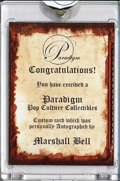 -Stand By Me- Marshall Bell Signed/Autograph/Auto Certified Movie Trading Card