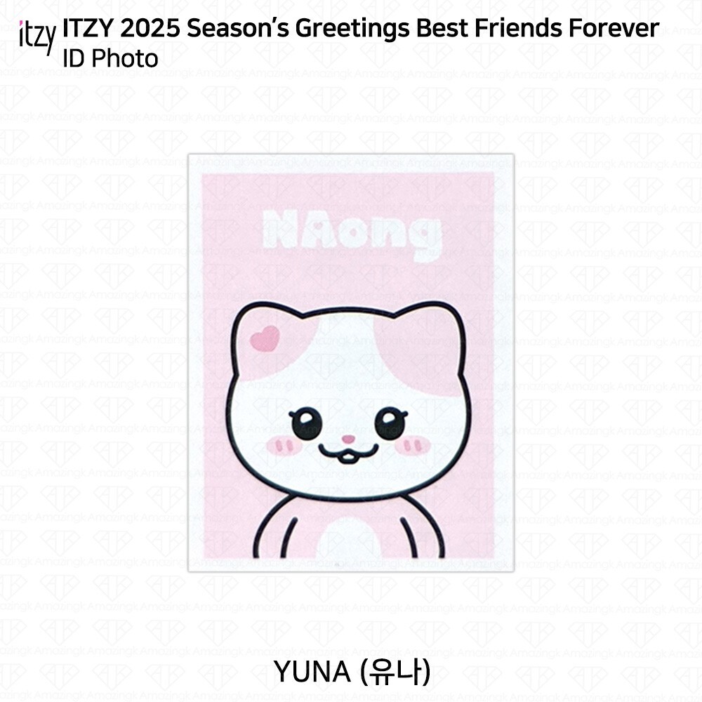 ITZY 2025 Season’s Greetings Best Friends Forever Photocard ID Photo Keyring