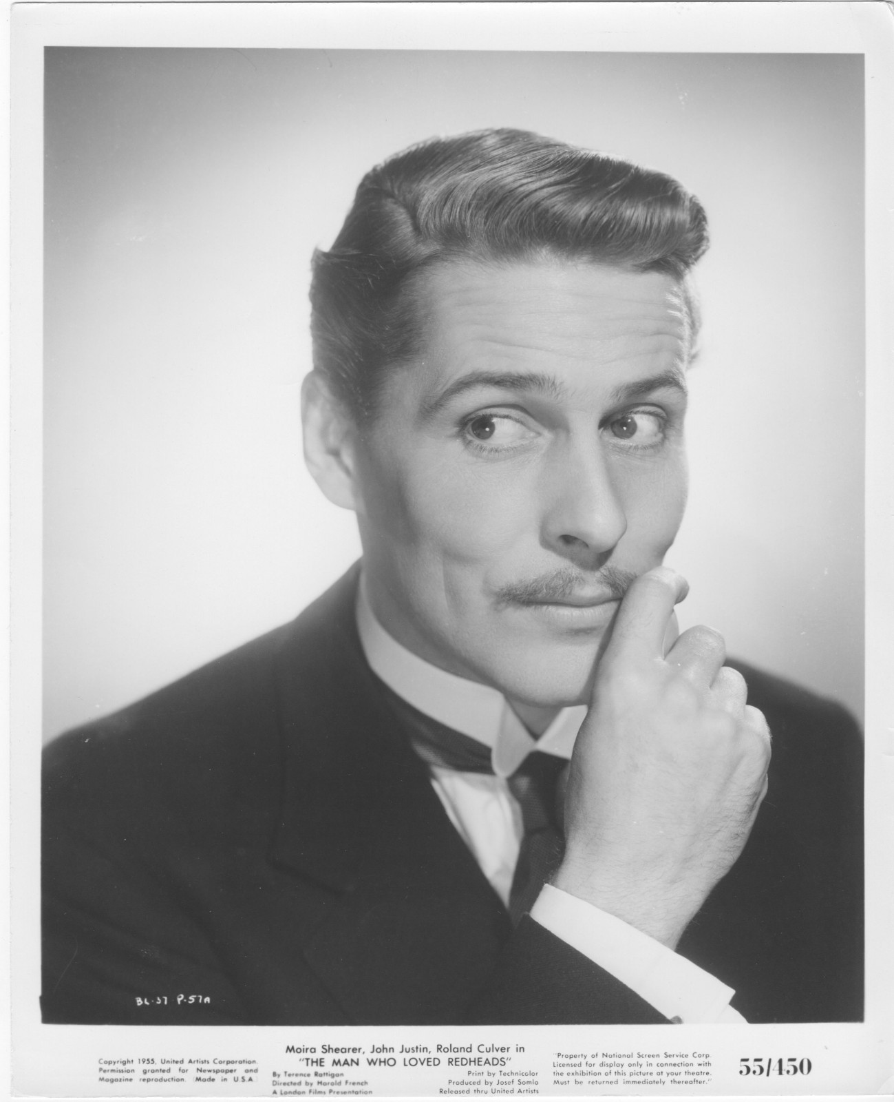 THE MAN WHO LOVED REDHEADS original 1955 lobby publicity still photo JOHN JUSTIN