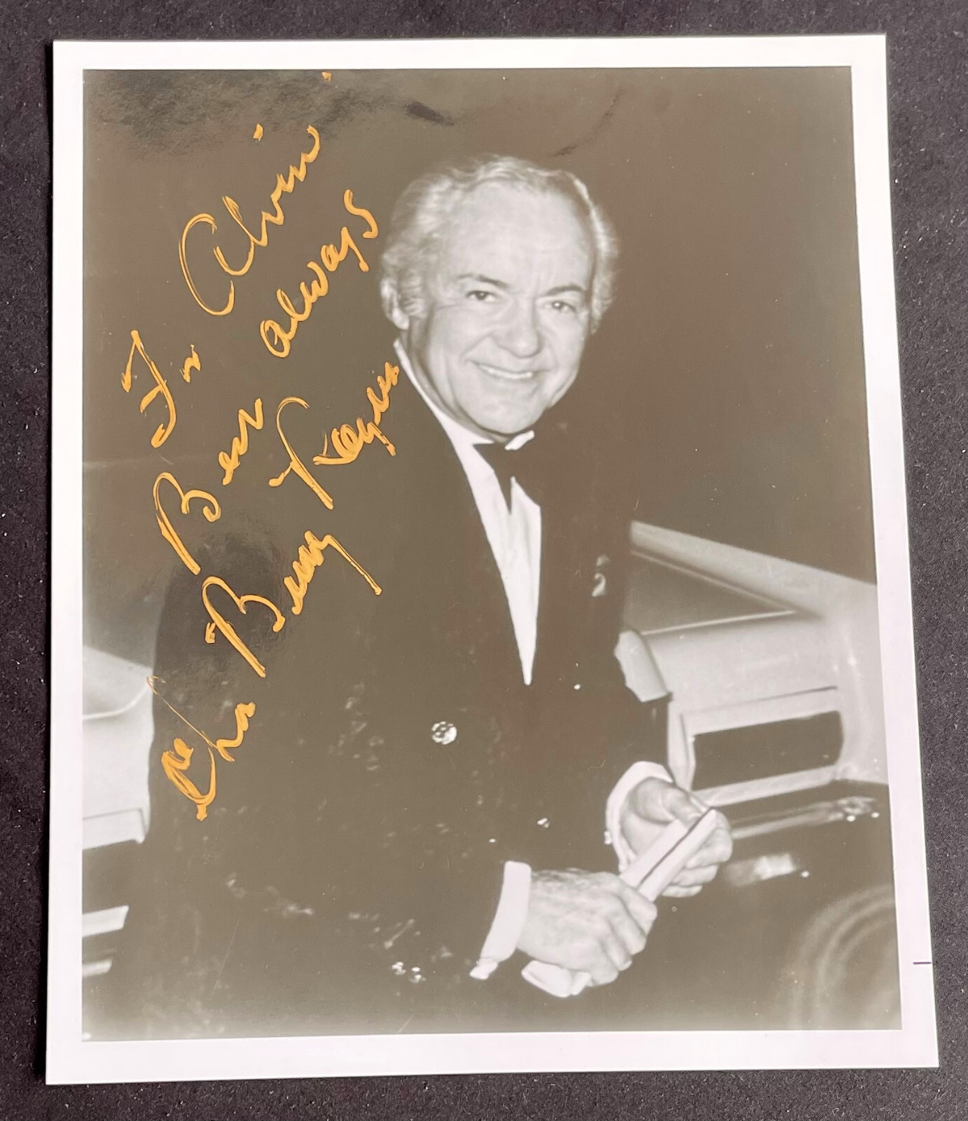 Charles Buddy Rogers Inscribed Signed Autograph 8×9 7/8 Photo – This Way Please