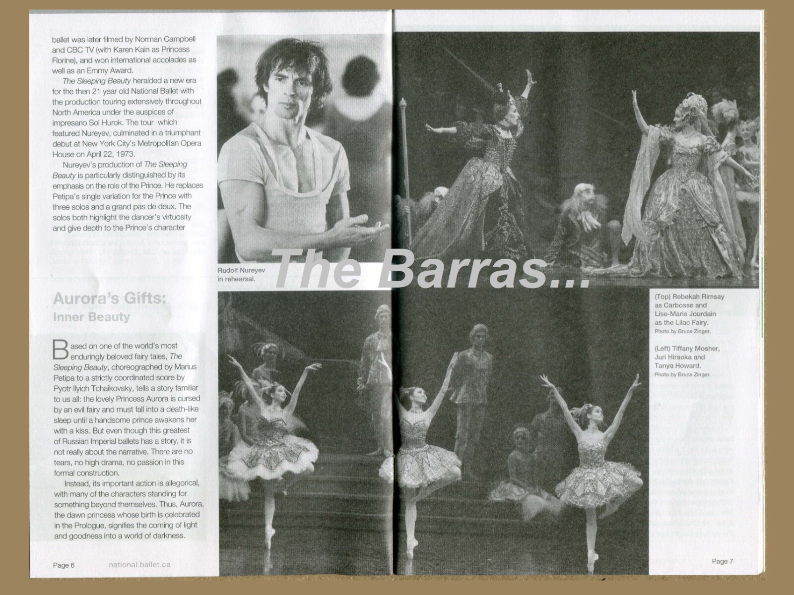 NATIONAL BALLET of CANADA. 2015 The Sleeping Beauty PERFORMANCE PROGRAM