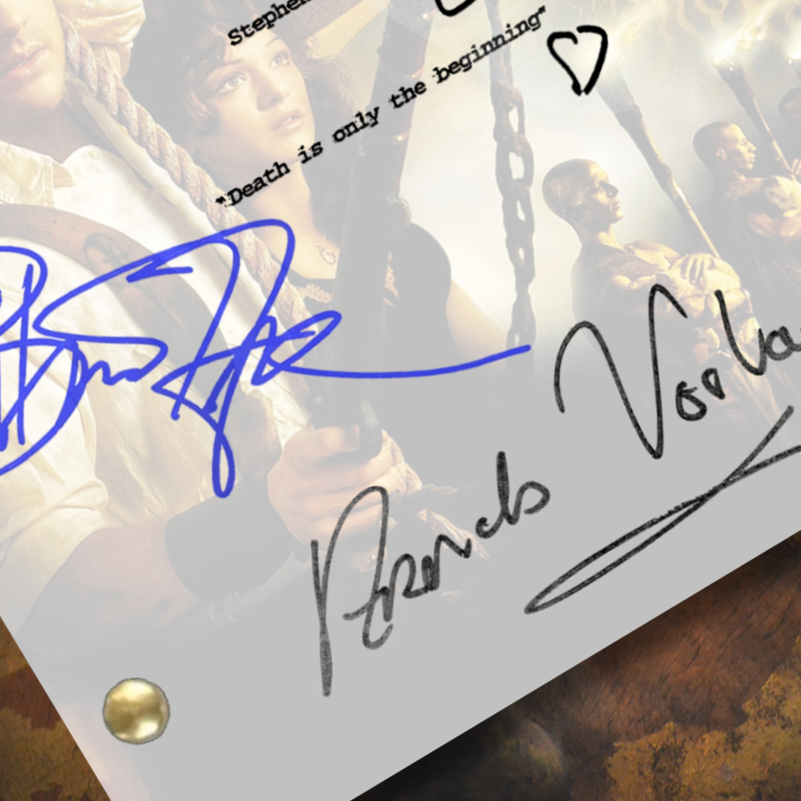 The Mummy Script Cast-Signed Autograph Reprint Brendan Fraser Mummy 1999