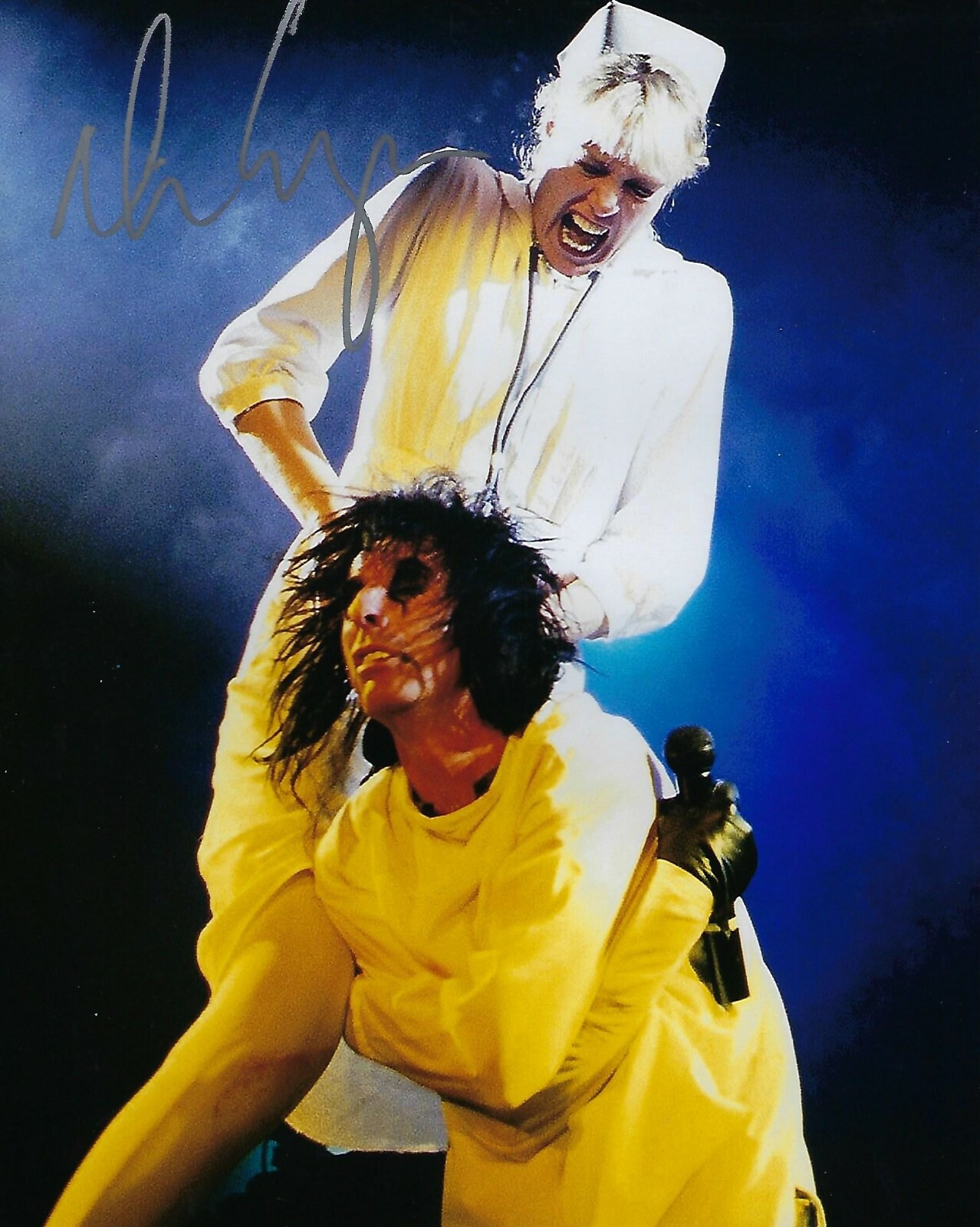 GFA School’s Out Rock Star * ALICE COOPER * Signed 8×10 Photo PROOF A1 COA
