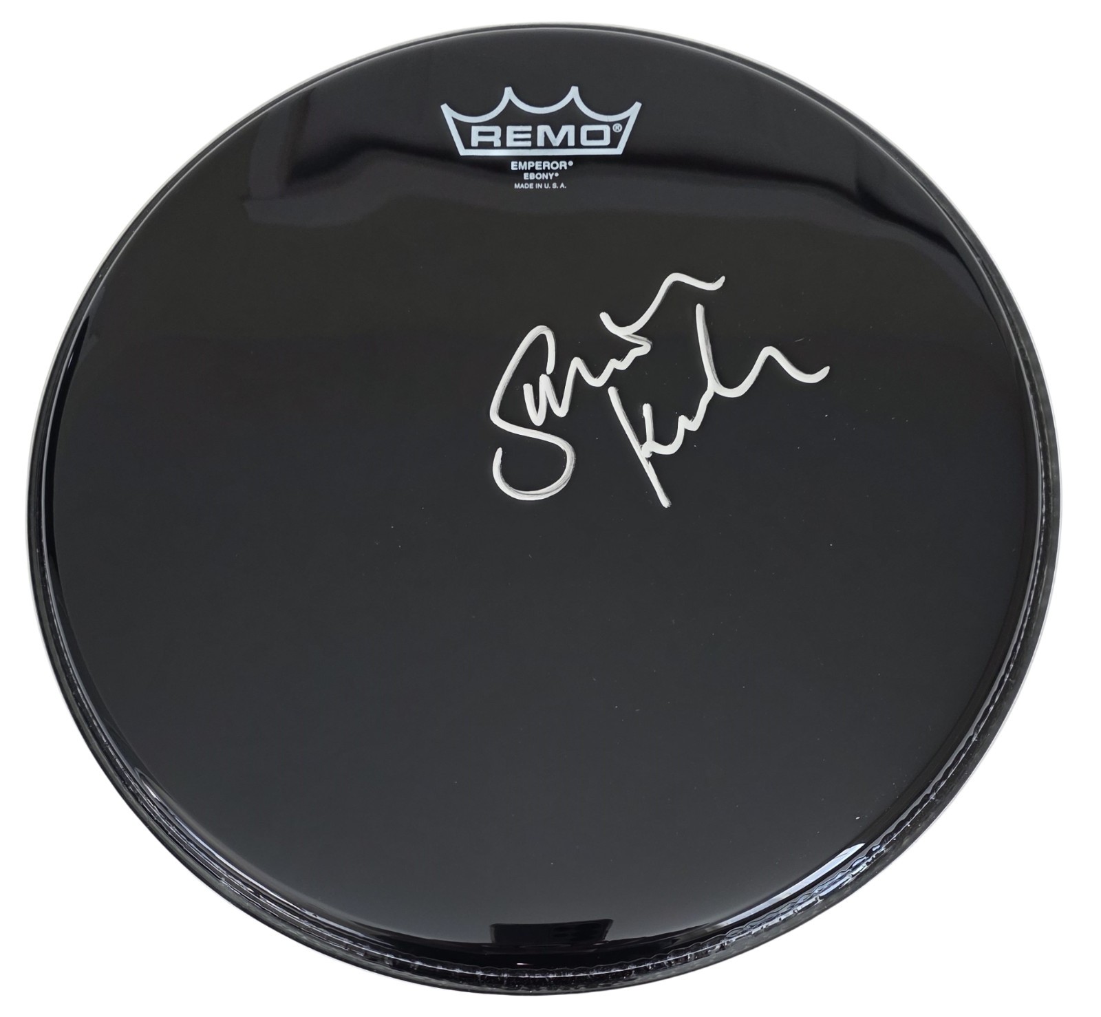 Simon Kirke Signed 12” Remo Drumhead COA Exact Proof Autographed Bad Company