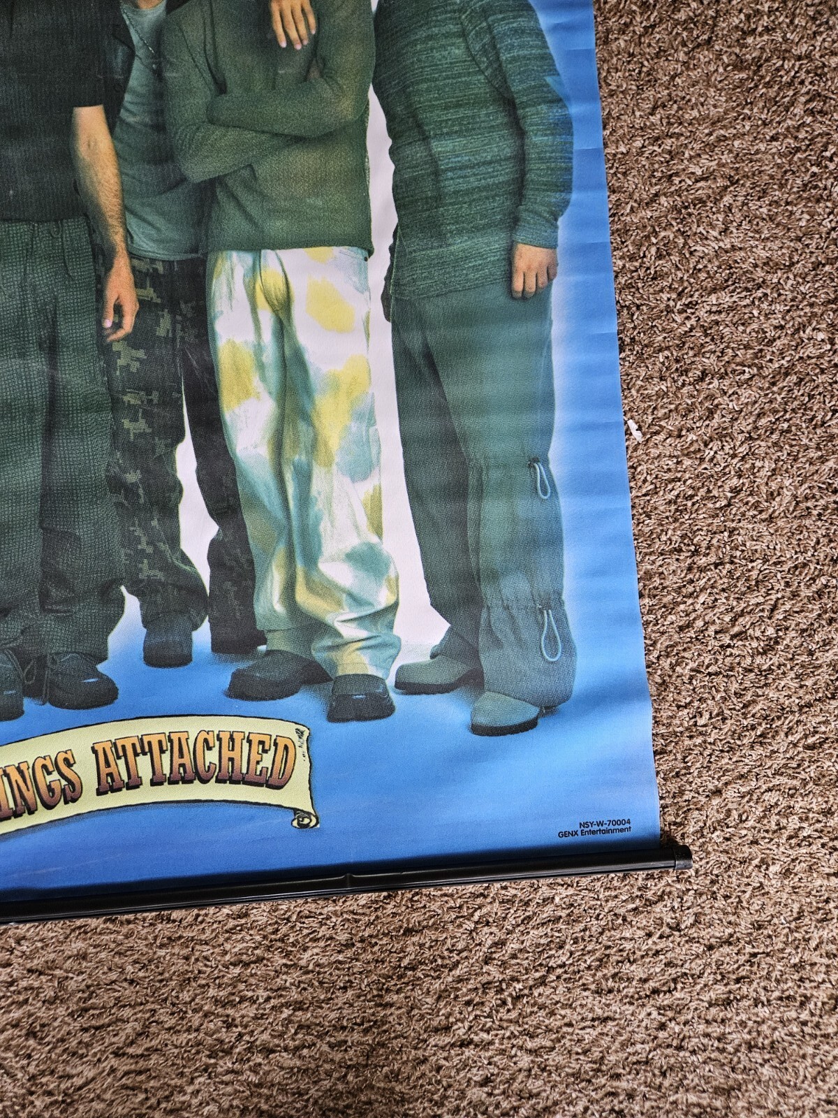 Nsync 2000 No Strings Attached Original Double Sided Banner