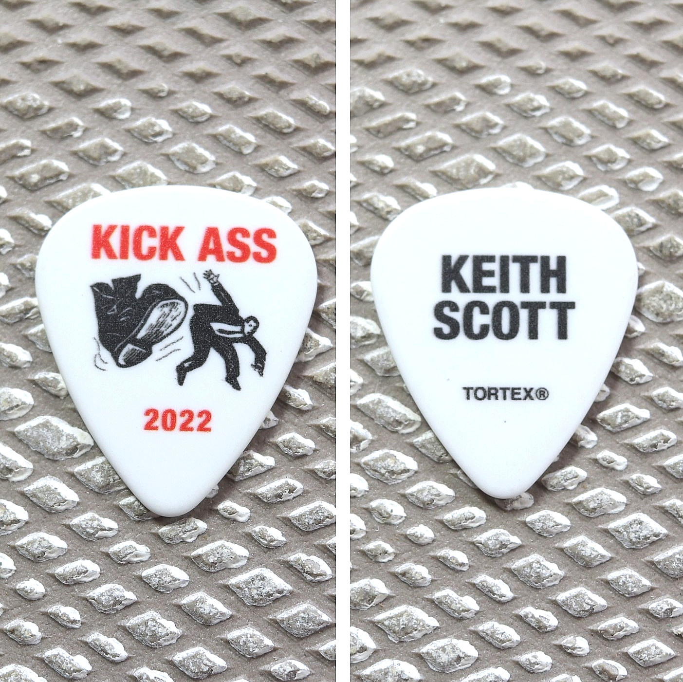 Bryan Adams – Keith Scott 2022 Kick Ass Tour Guitar Pick – Rare White Version