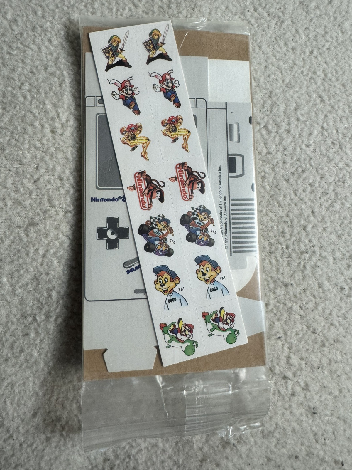 Nintendo Game Boy Kellogg’s 1995 Sticker Dispenser 90s Vintage Promo Zelda Mario