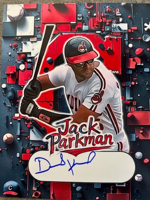 DAVID KEITH SIGNED JACK PARKMAN MAJOR LEAGUE 2 8X10 CLEVELAND INDIANS WHITE SOX
