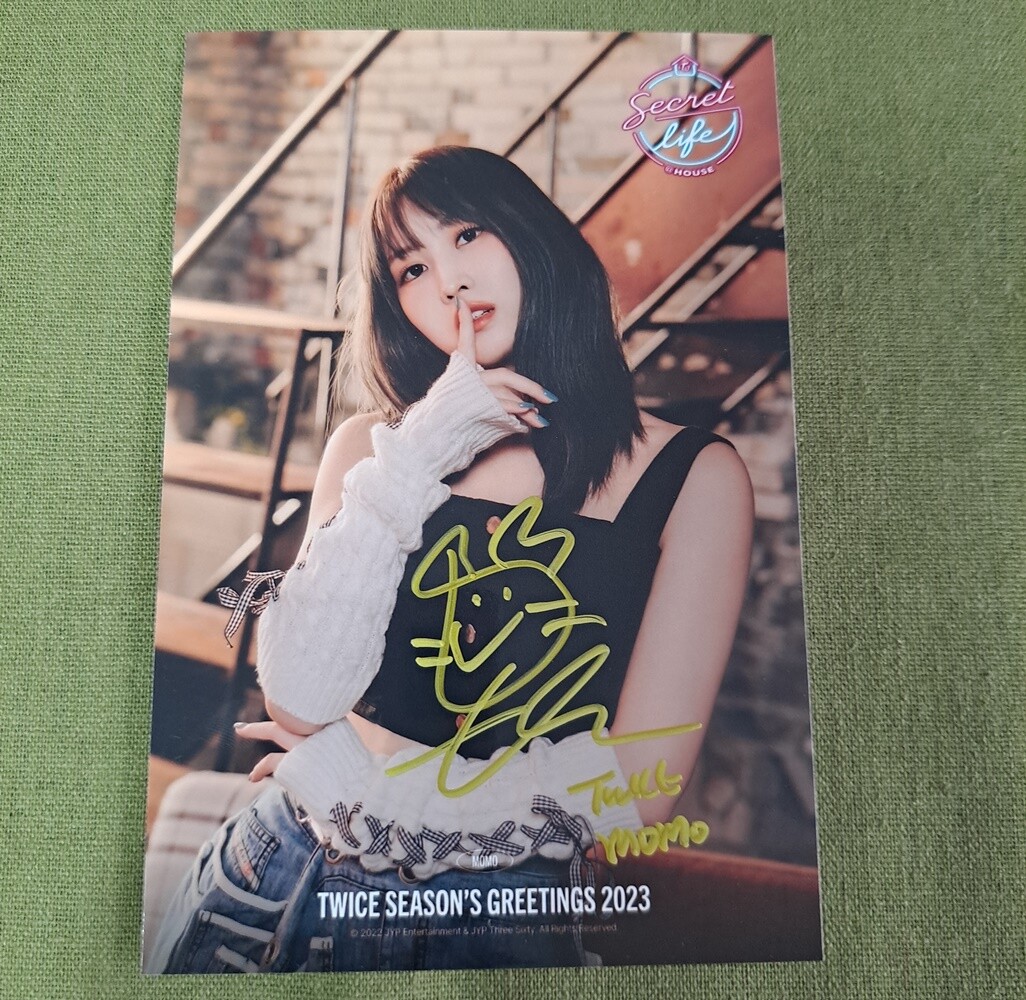 TWICE Secret Life Autographed Signed Photo 4*6 K-POP Collection 2022