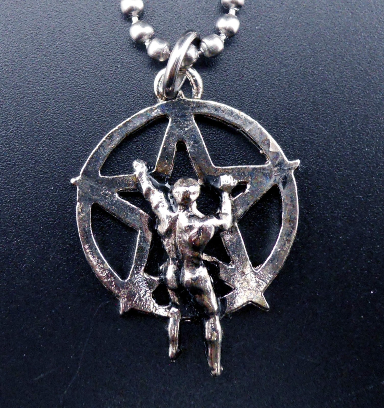 Rush Necklace Stainless Chain New Starman Pendant Pentacle (read description)