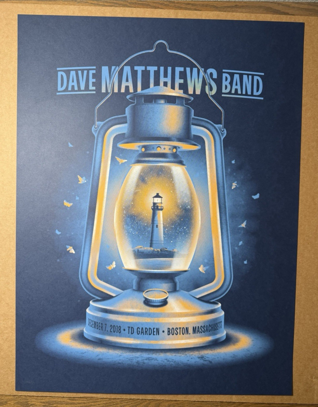 Dave Matthews Band Official Concert Poster TD Garden Boston MA December 7, 2018