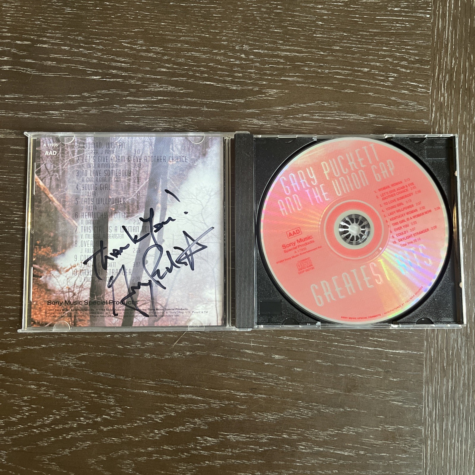 Gary Puckett & The Union Gap Signed CD Greatest Hits Autograph Gary Puckett
