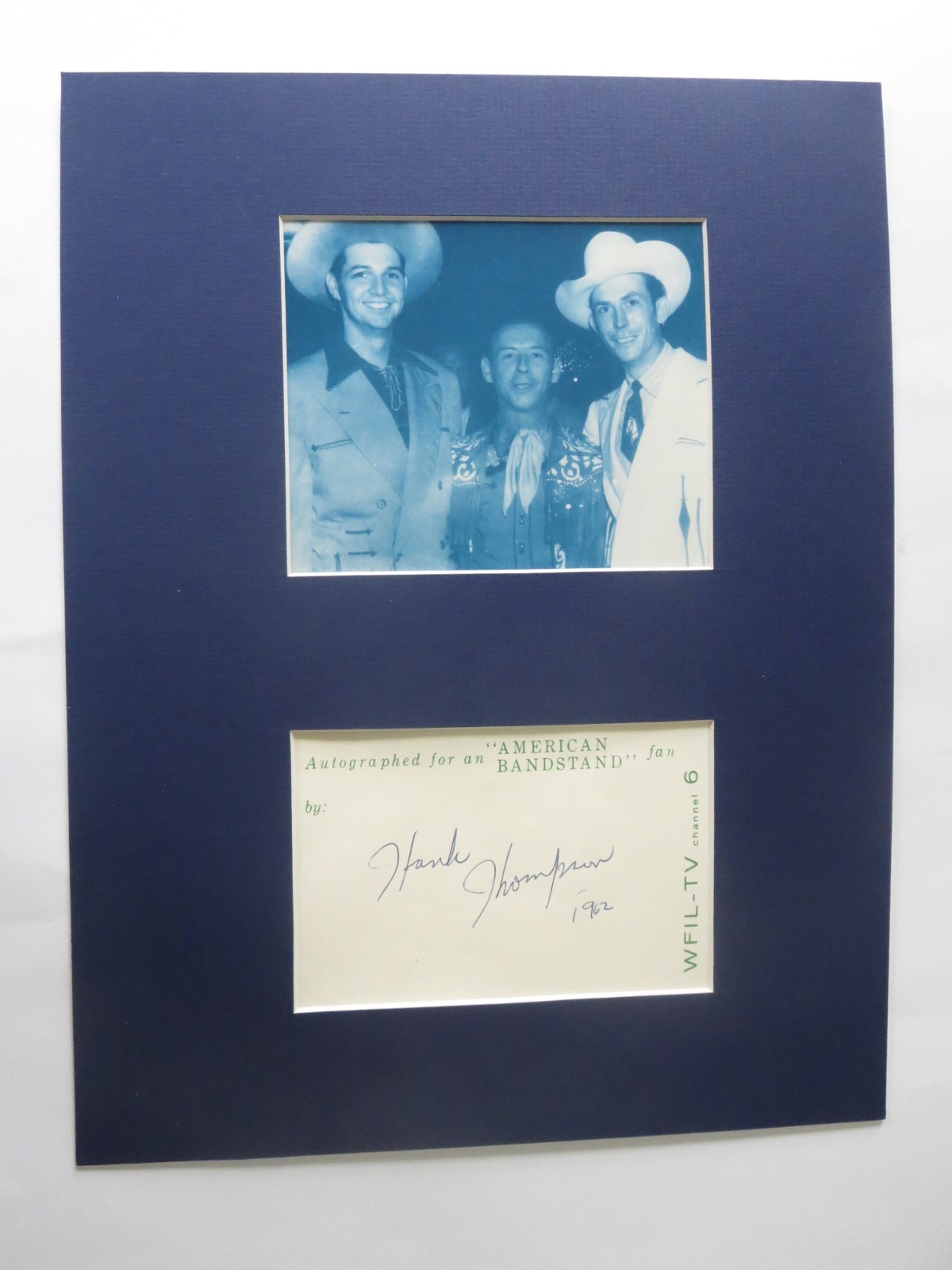 Country Singer Great Hank Thompson and his autograph