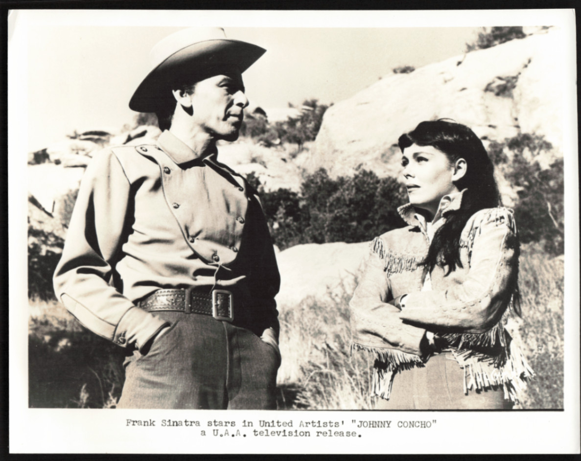 Vintage Frank Sinatra Johnny Concho Movie Promo Photo United Artists Western
