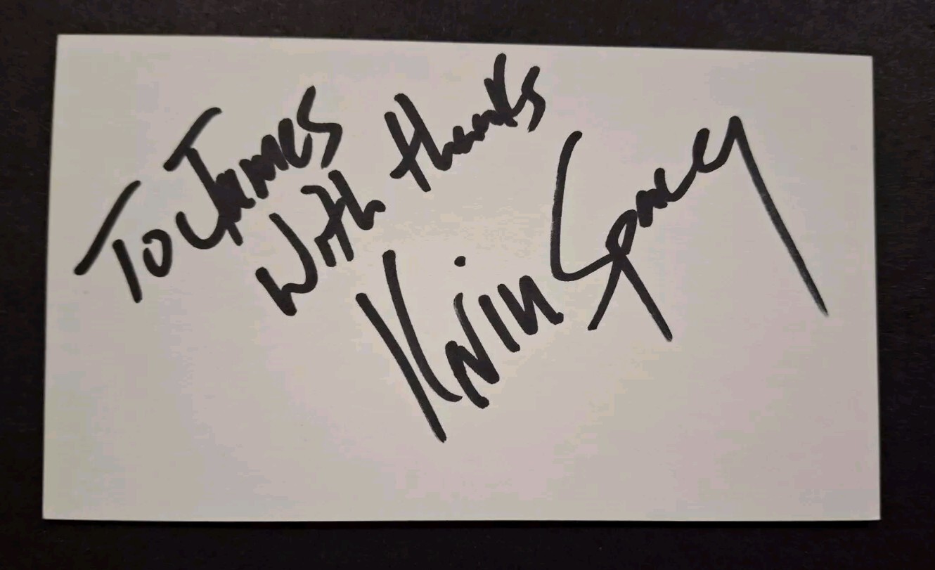 KEVIN SPACEY – THE USUAL SUSPECTS – SE7EN – Signed 3×5 Index W/PROOF