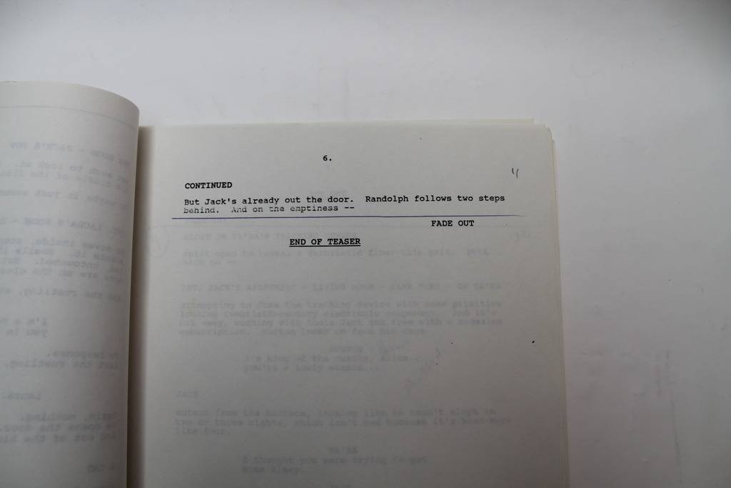 SOMETHING IS OUT THERE / Paul Bernbaum 1988 TV Show Script, Alien Sci-fi Horror