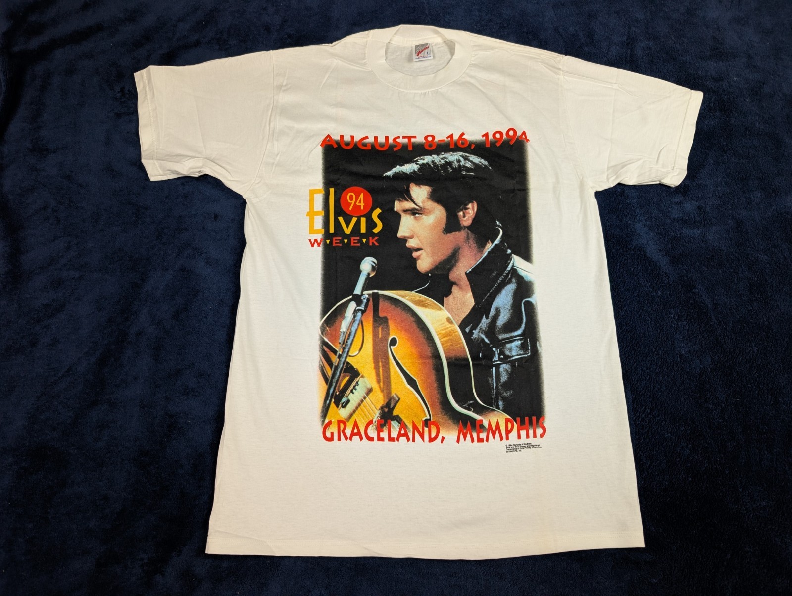 Vintage Jerzees 1994 Elvis Graceland Memphis Tennessee Made In USA M/L
