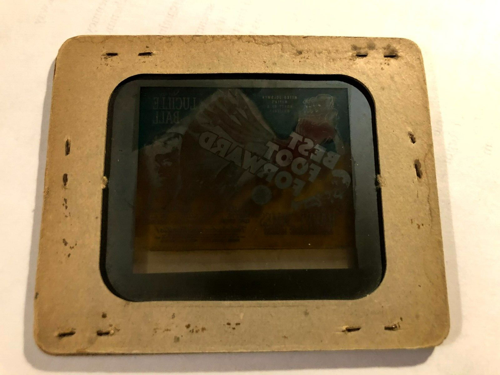 Best Foot Forward Rare Magic Lantern Glass Movie Slide ’43 Lucille Balle