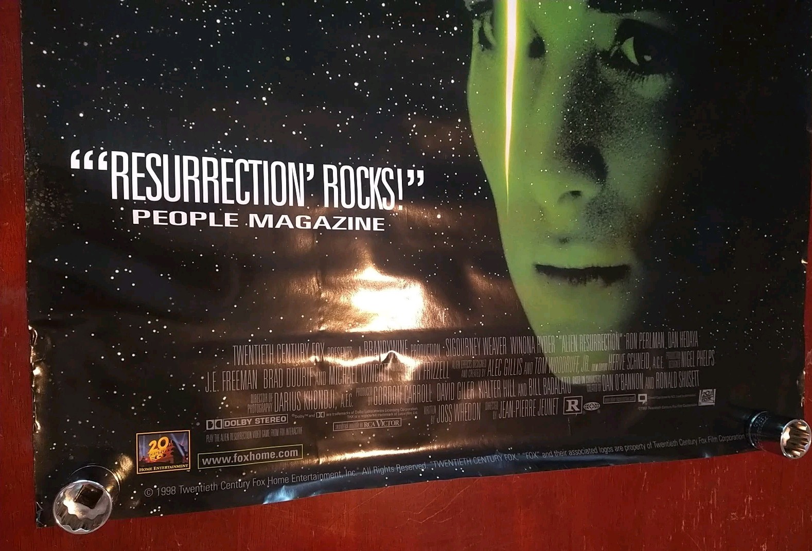 Alien Resurrection 1998 Video Store movie Rolled poster 40x27in