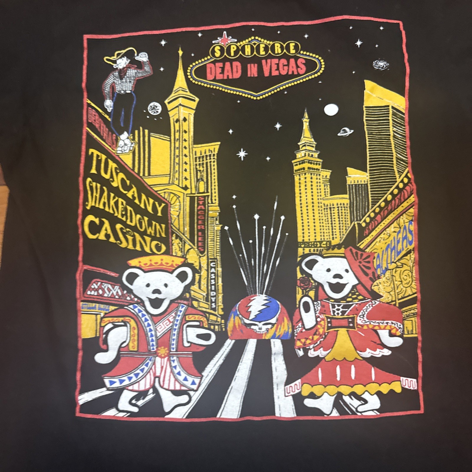 Dead And company Las Vegas Concert T-shirt Size Small Final Run Spring 2025