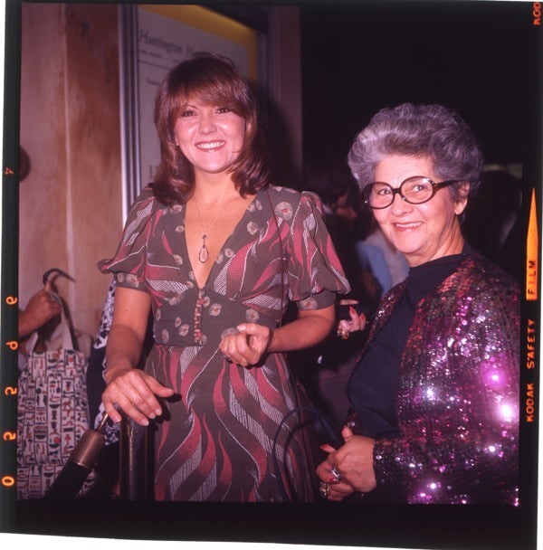Brenda Vaccaro Candid 1980’s Low Cut Glamour Dress Original 2 1/4 Transparency