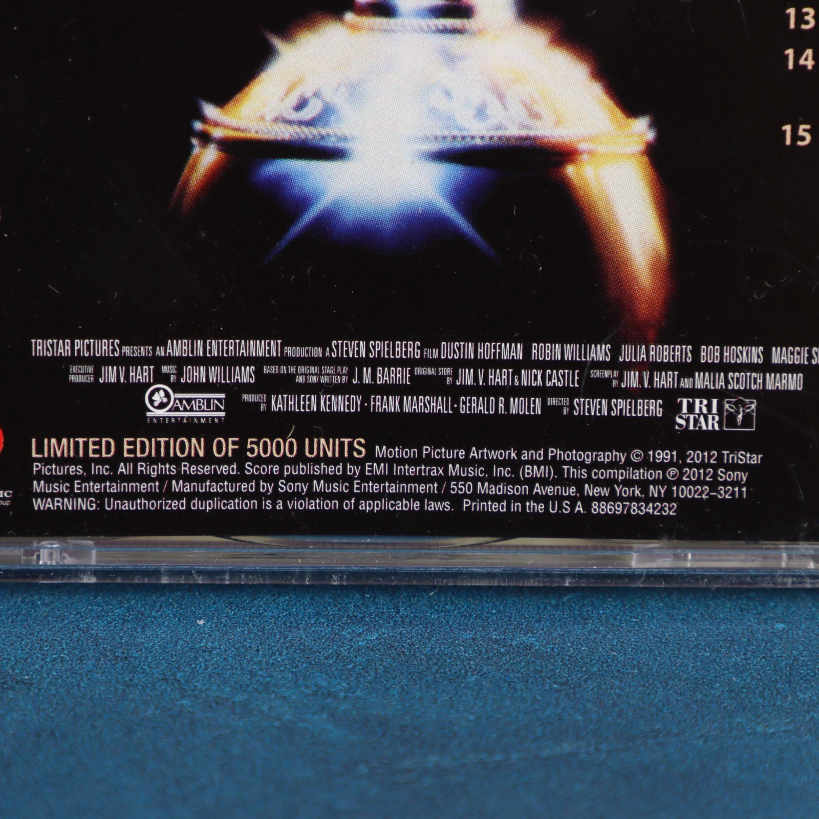 John Williams Hook Soundtrack 2-CD Set LE 5000 La-La Land Records 2012 Pre-Owned