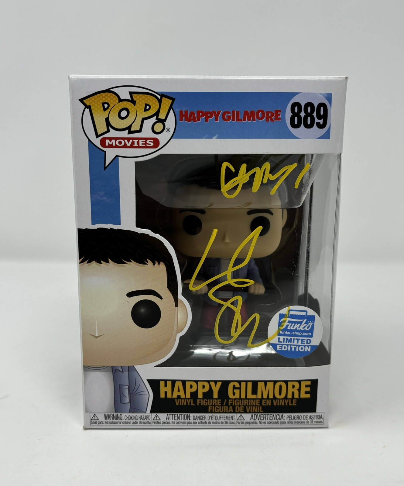 Adam Sandler Autographed Rare Inscription Happy Gilmore Funko Pop Beckett