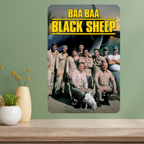 Baa Baa Black Sheep Classic TV Show Metal Poster Sign