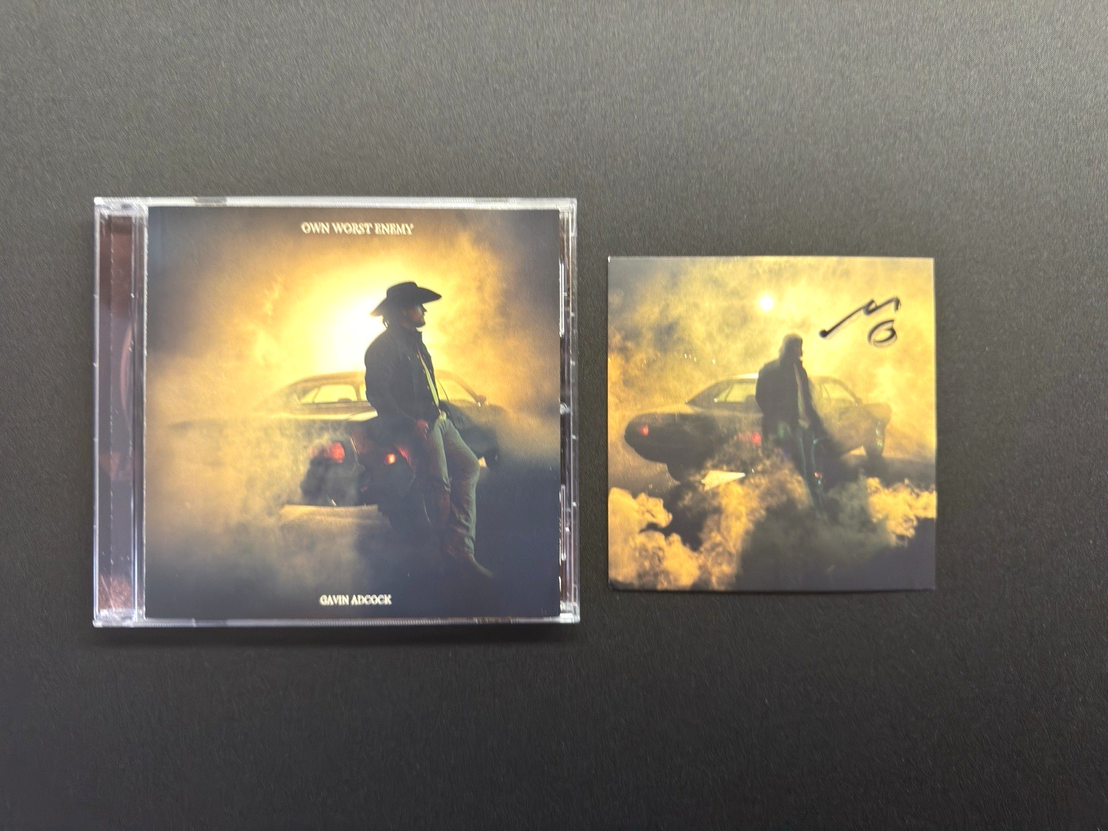 GAVIN ADCOCK Signed Autographed CD insert Own Worst Enemy with CD & case
