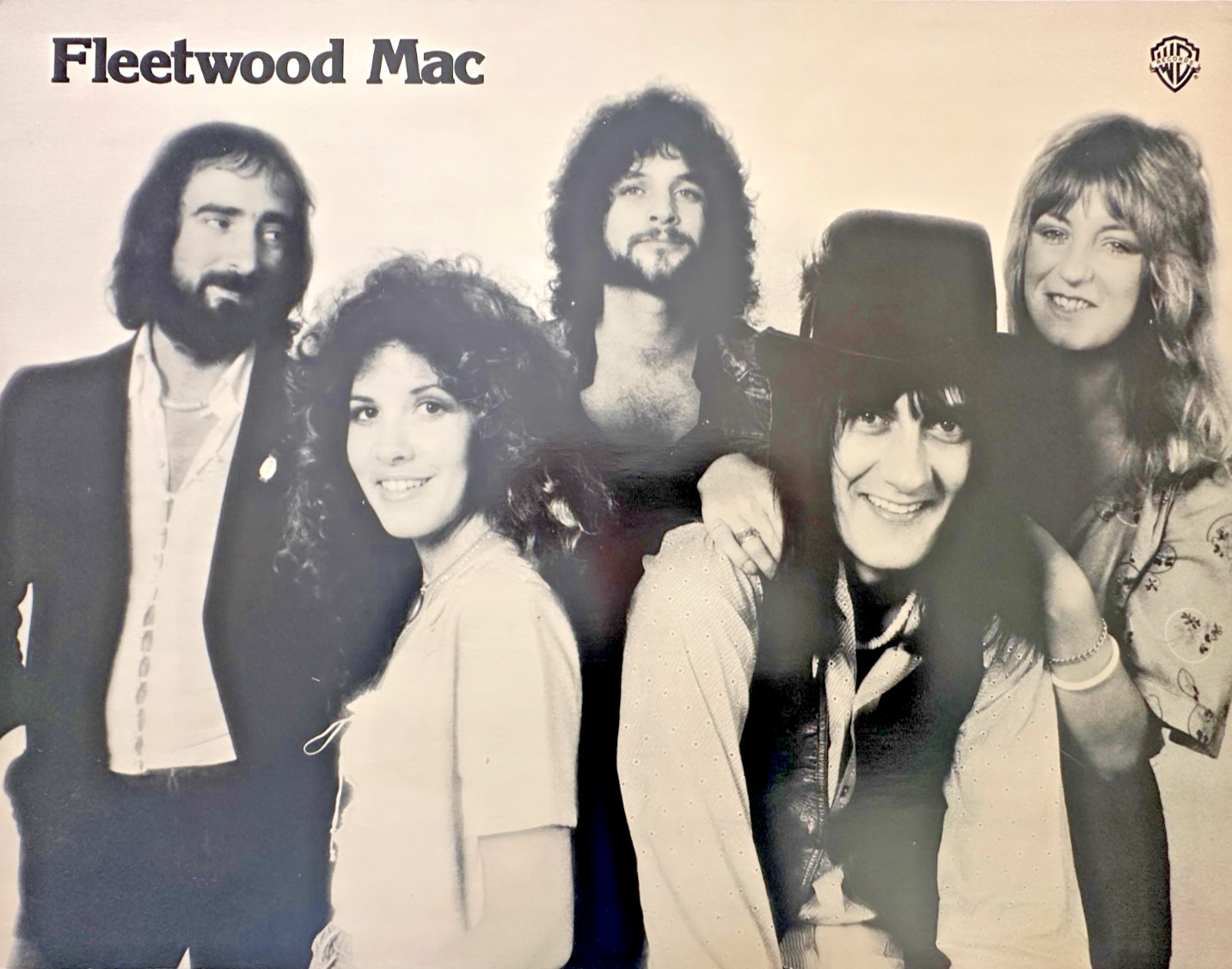 EXTREMELY RARE!!! Fleetwood Mac – Warner Bros. Promo Poster – 1975 Photo Shoot