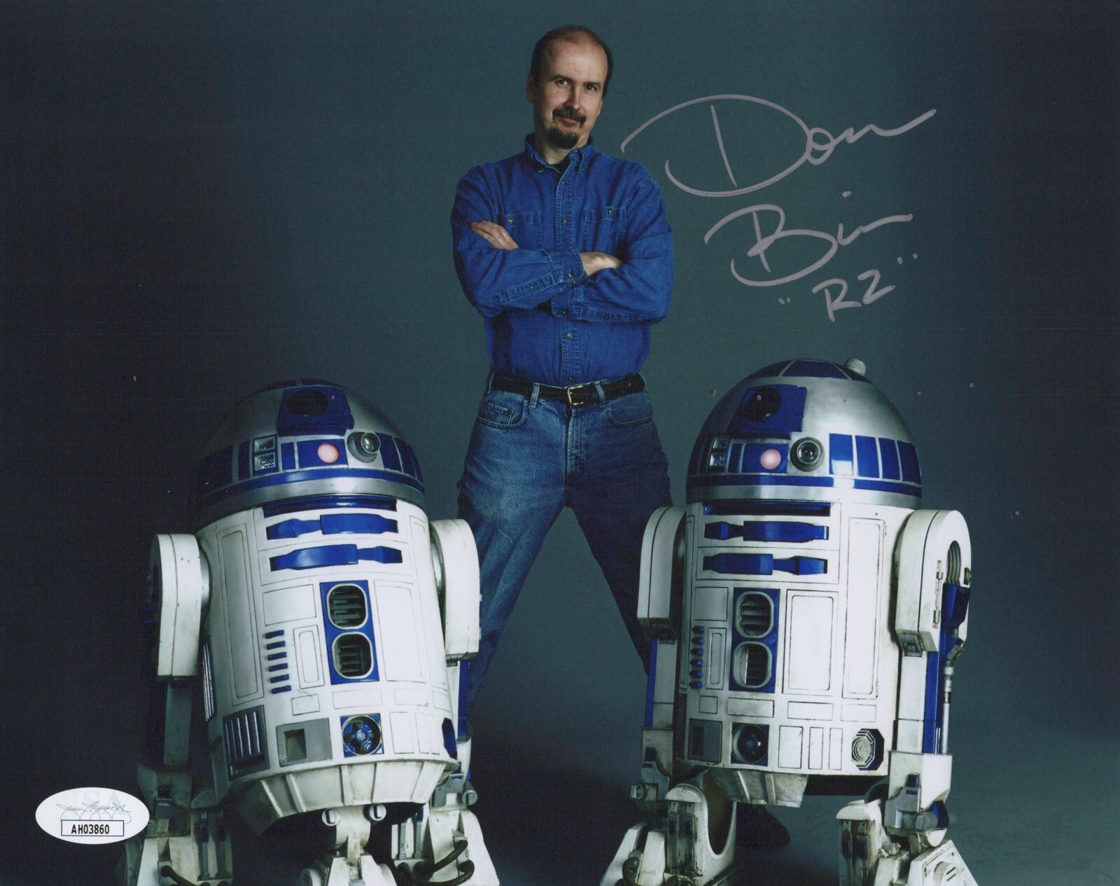 DON BIES Signed STAR WARS 8×10 R2 MODEL MAKER Authentic Autograph Photo JSA COA