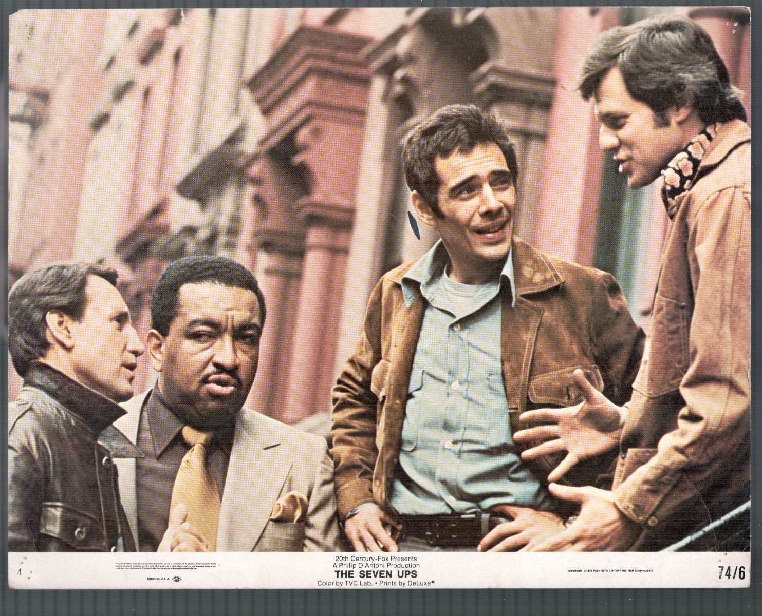 Seven Ups 11″x14″ Lobby Card #5 Roy Scheider Victor Arnold Jerry Leon Crime Myst