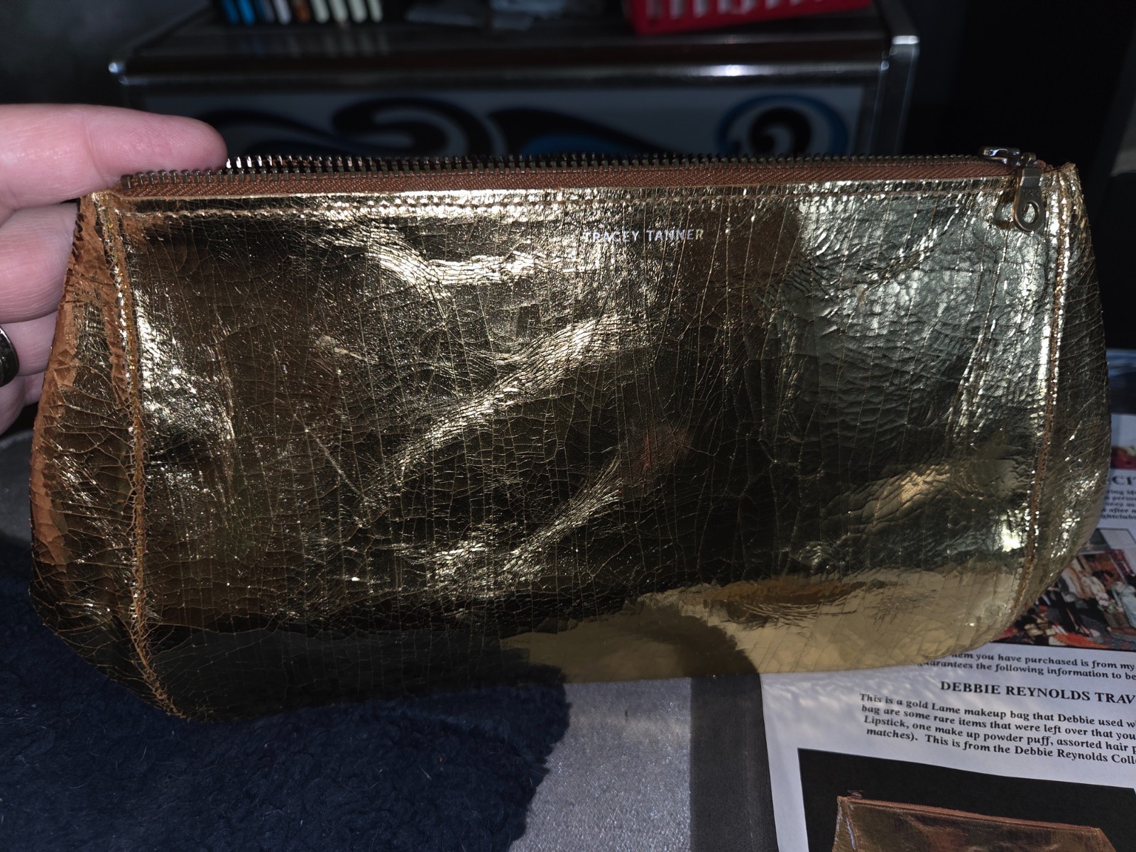Debbie Reynolds Owned Worn Evening Purse & Contents from Her Son COA Todd Fisher