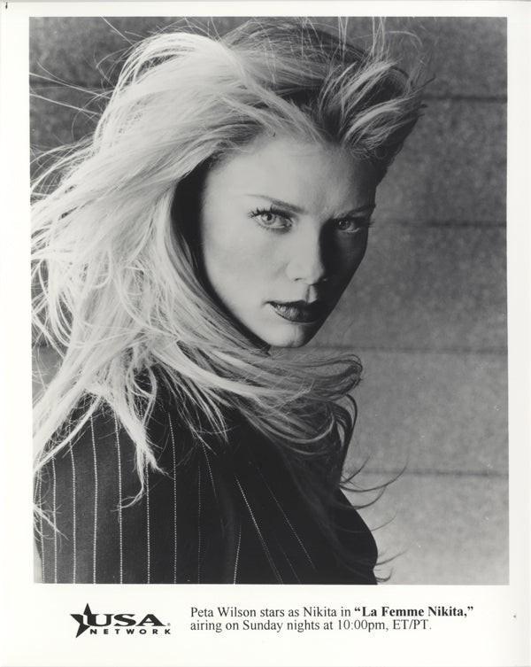 La Femme Nikita Peta Wilson Original 8×10 Silver Gelatin Photo Publicity Glamour