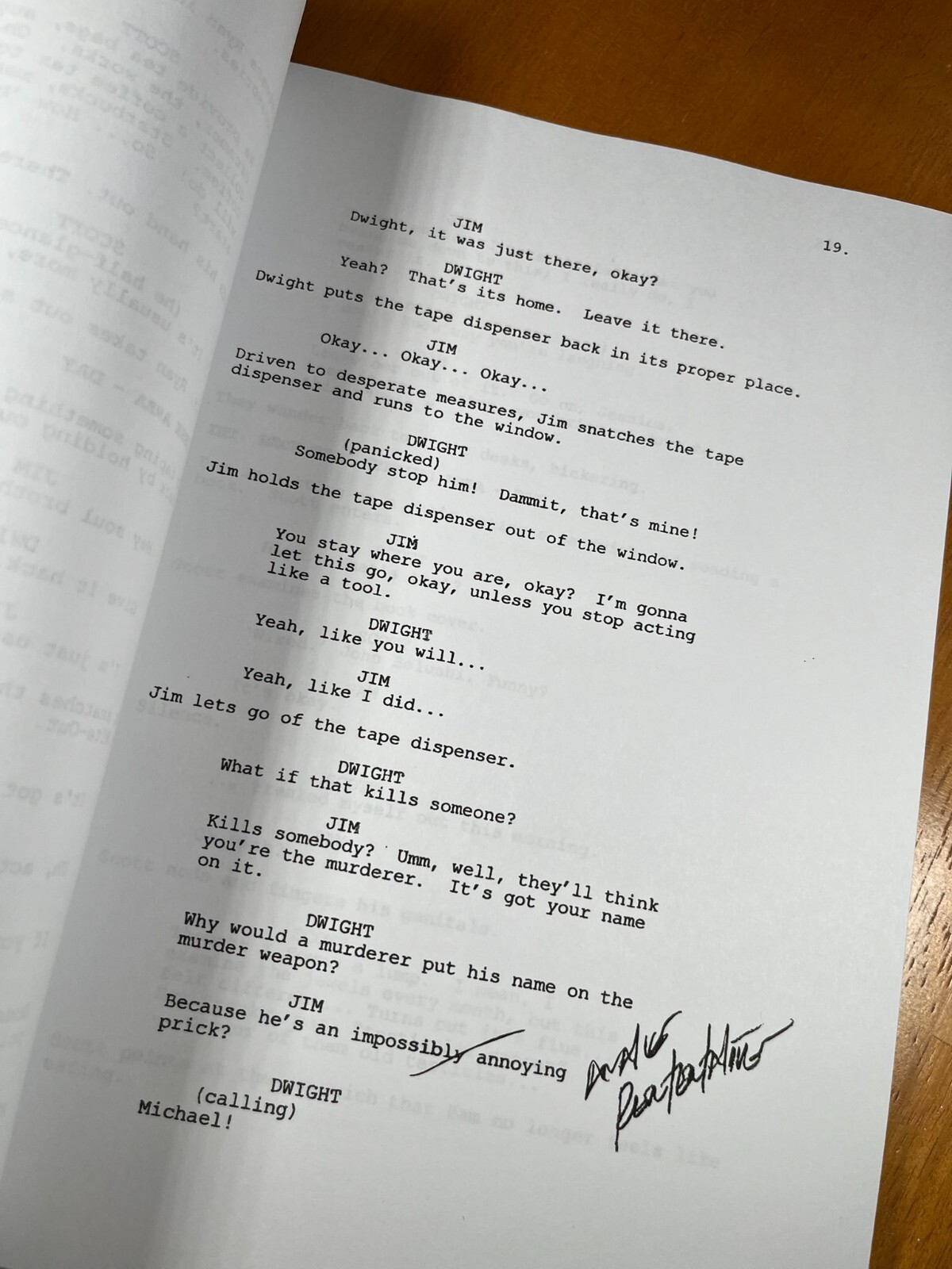 The Office Pilot Script Signed- And Episode 2- Autograph Reprints- 2 in 1