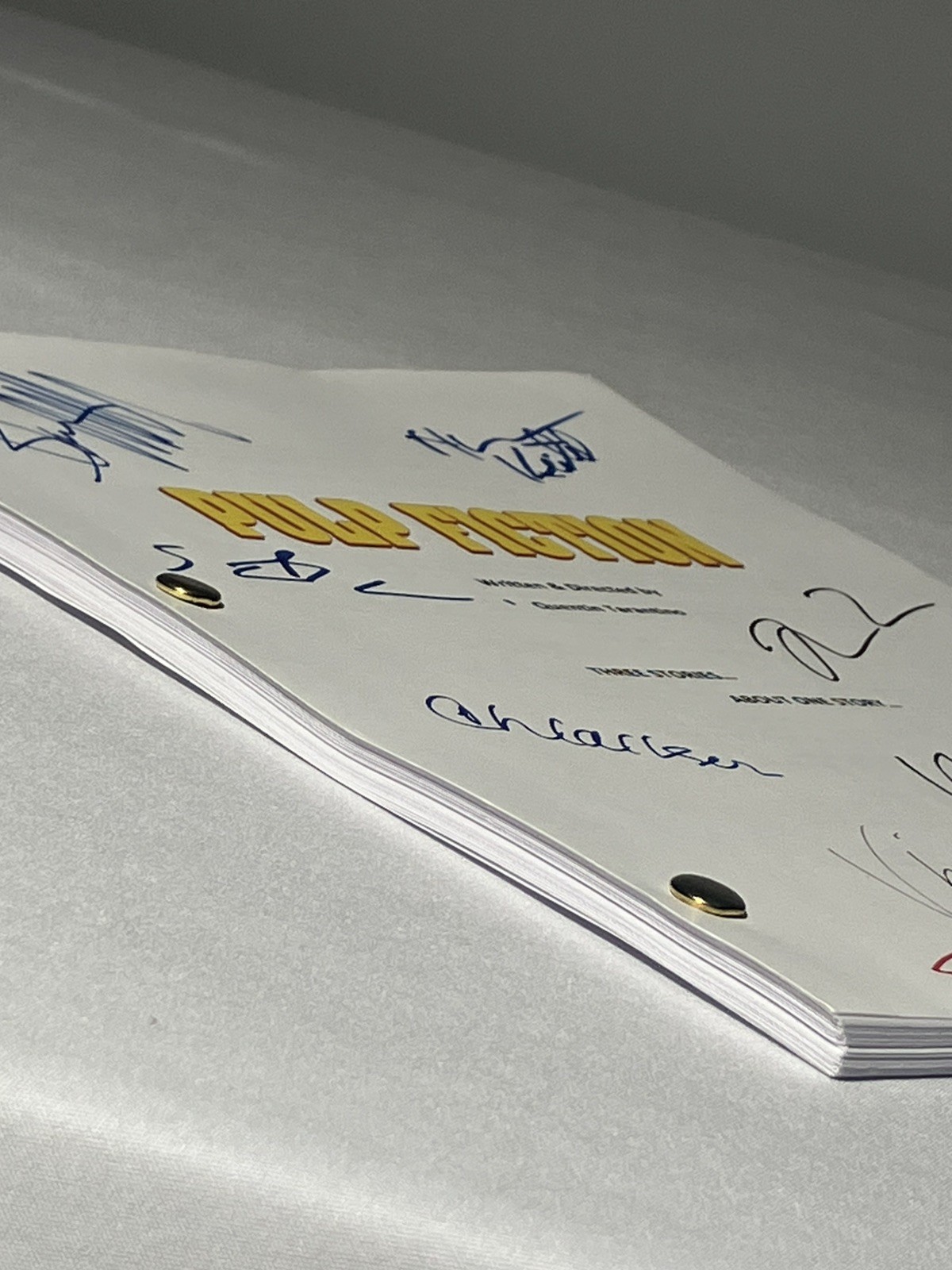 Pulp Fiction Full Movie Script Cast Autograph Reprint Tarantino Travolta