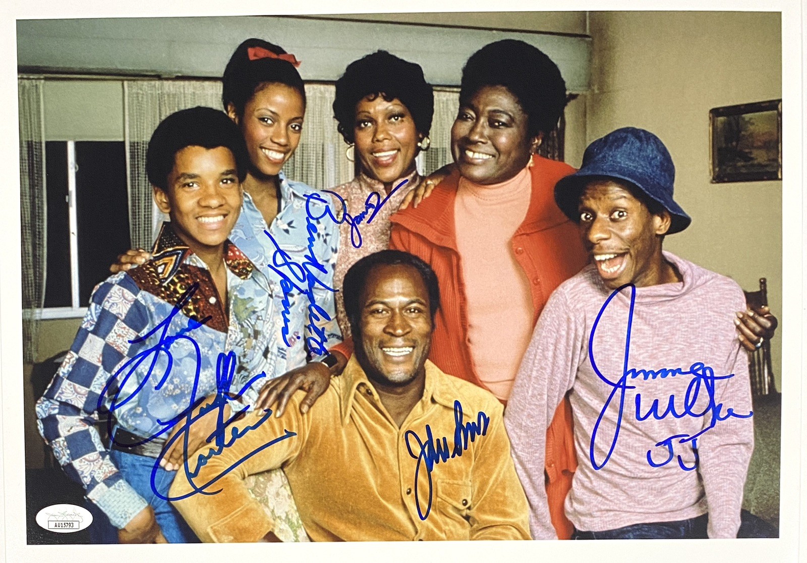 Good Times Cast Signed 11×14 Photograph – JSA