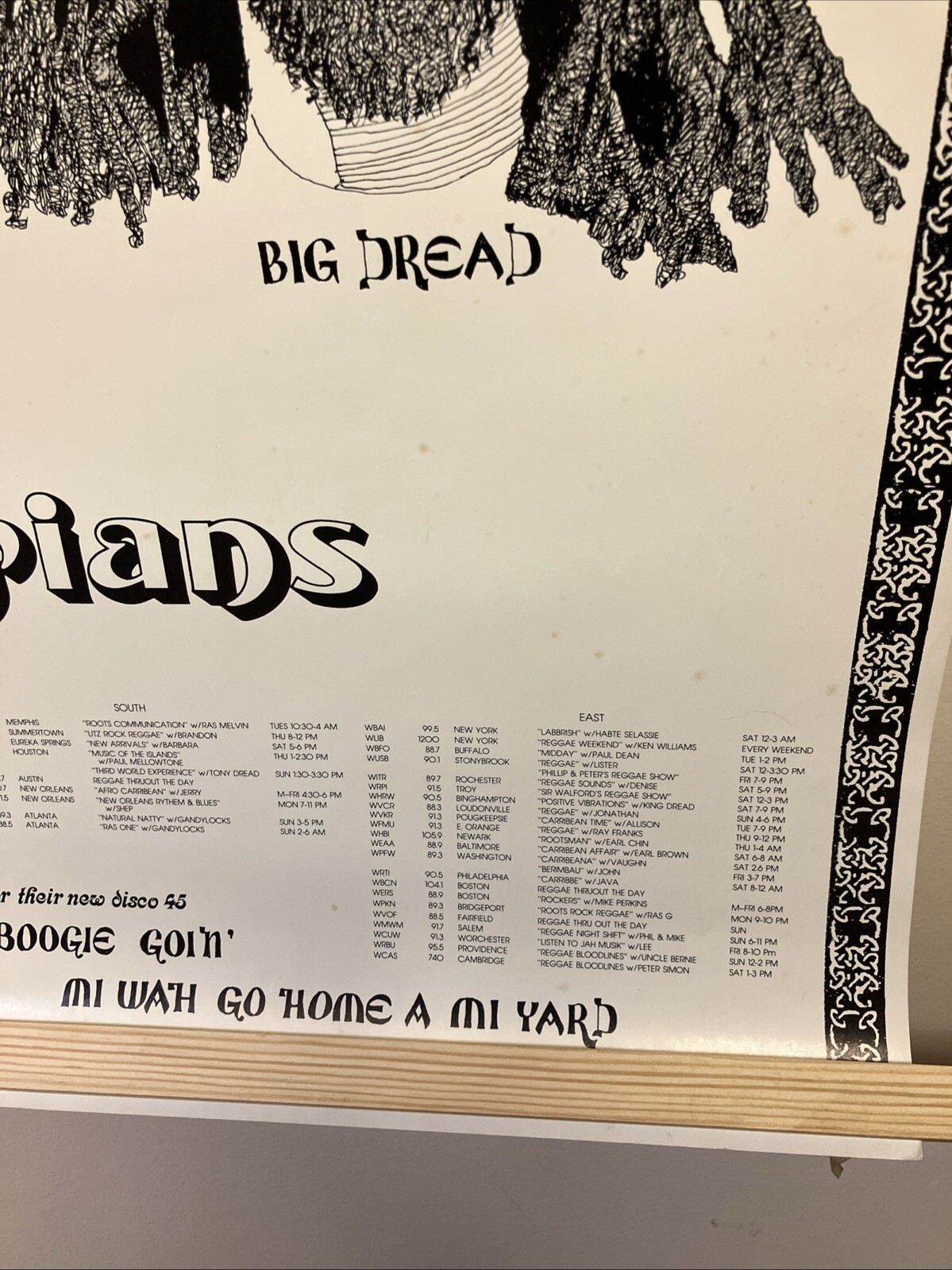 Original 1981 The Rastafarians Orthodox VTG Promo Poster 22.5”x33.5” Roots VG