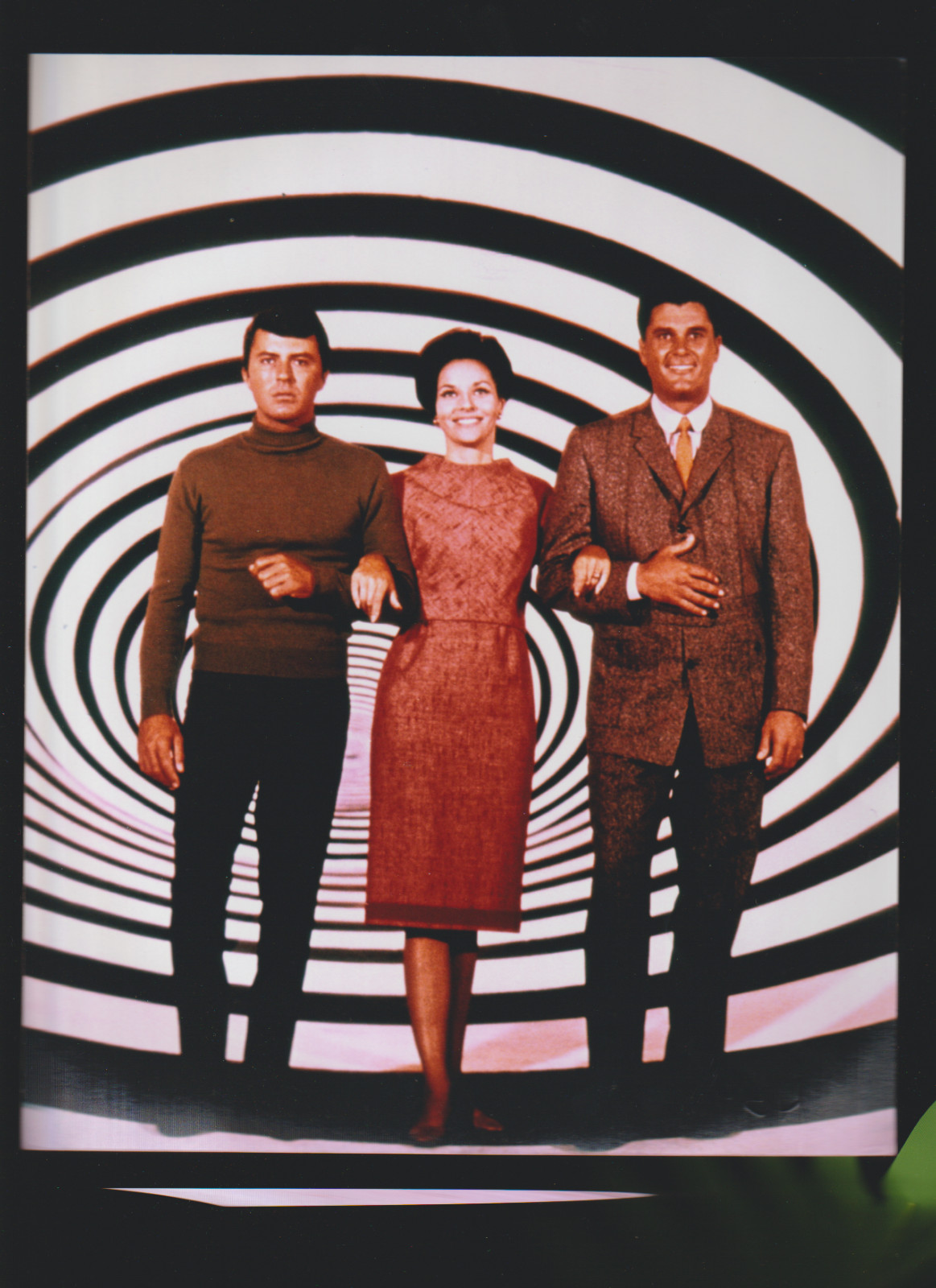8 x 10 COLOR PHOTO-ROBERT COLBERT, JAMES DARREN AND LEE MERIWETHER