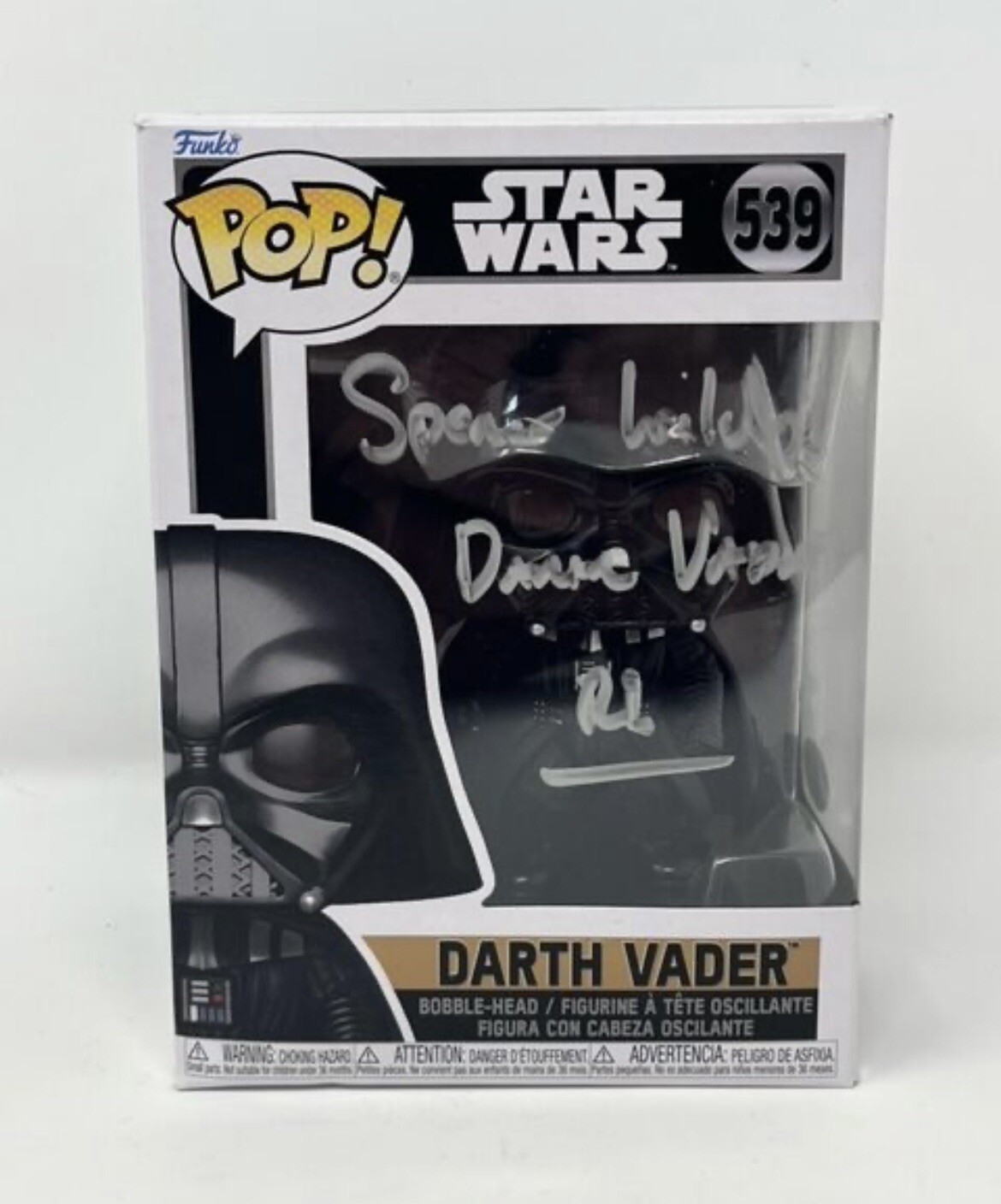Spencer Wilding signed Darth Vader pop funko Rogue One Star Wars JSA COA