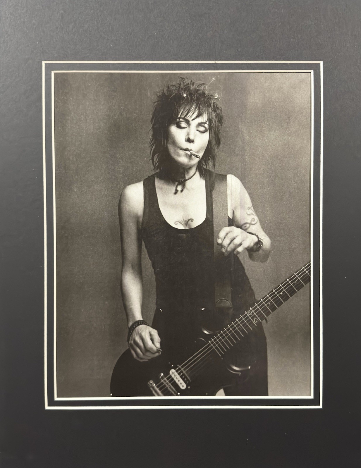 JOAN JETT SMOKING Vintage Promo Poster Professionally Matted Wall Art 11×14
