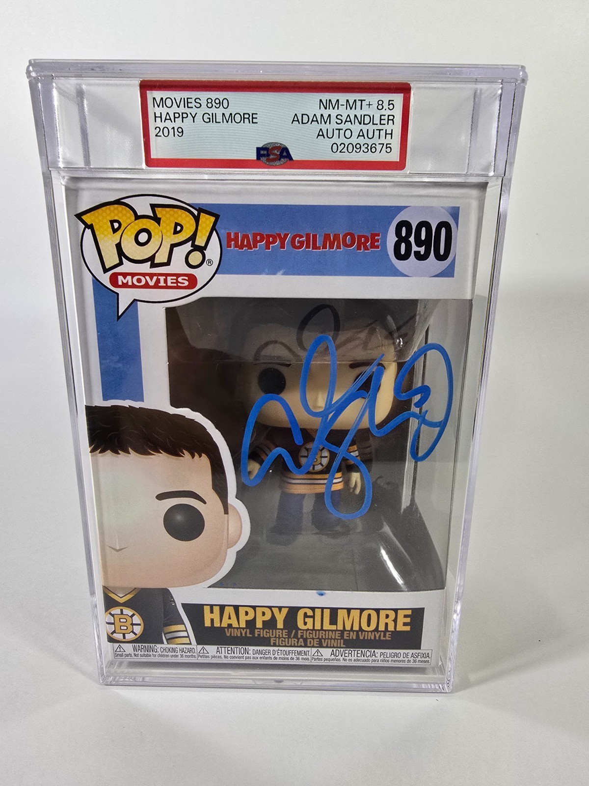 Adam Sandler Signed Happy Gilmore Funko Pop #890 PSA DNA Auto Auth 8.5