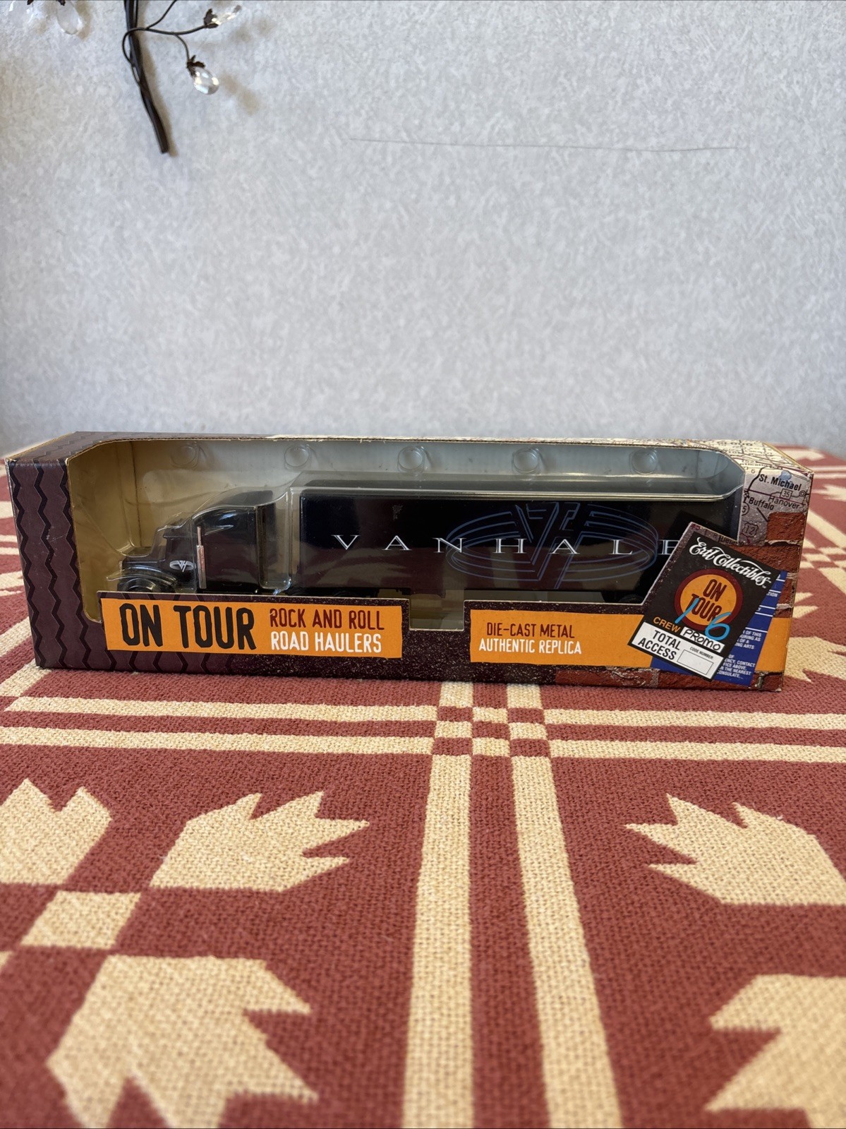 Rare VAN HALEN “ON TOUR” Ertl Die-Cast Metal Road Hauler Semi Truck-New