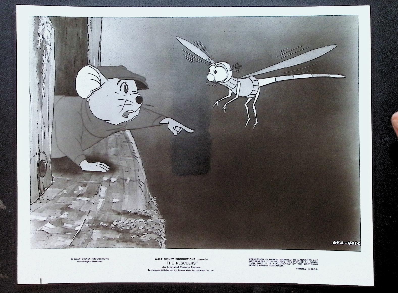 The Rescuers (1977) Walt Disney Productions Set of 7 Original 8×10 Movie Stills