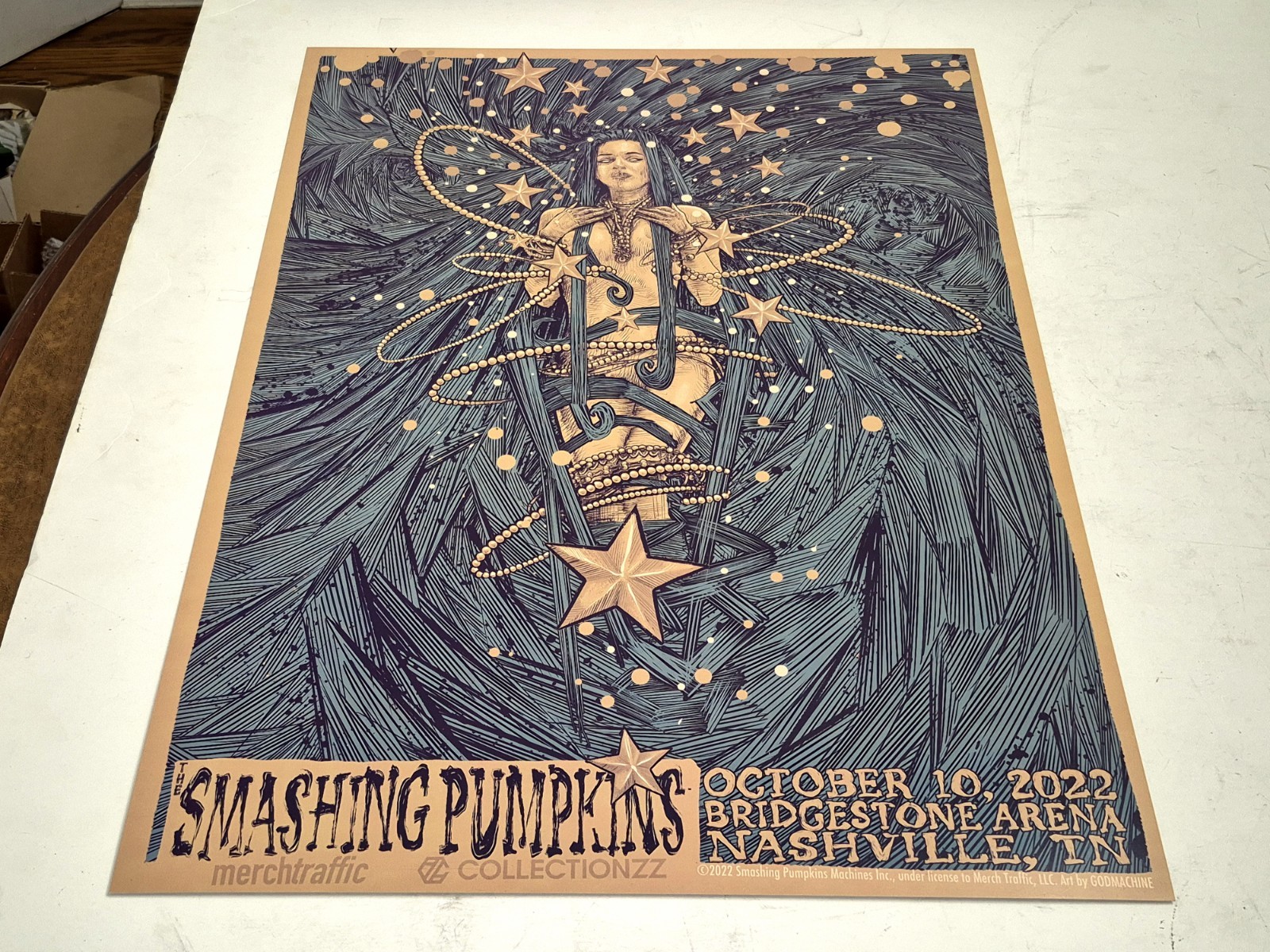 Smashing Pumpkins Poster NASHVILLE, TN OFFICIAL AP Print 2022 Bridgestone
