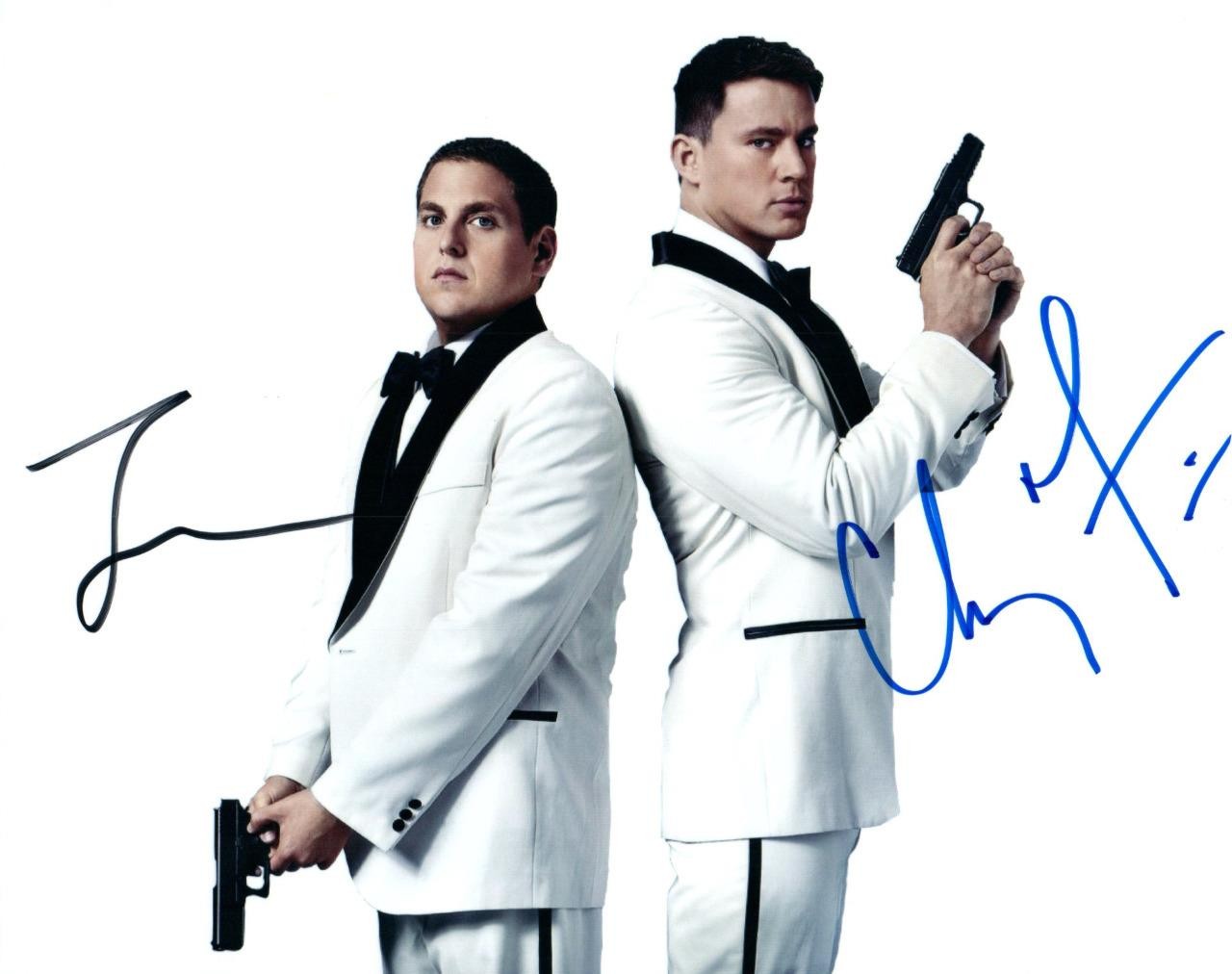 Channing Tatum Jonah Hill signed 8×10 Picture autographed Photo Pic and COA