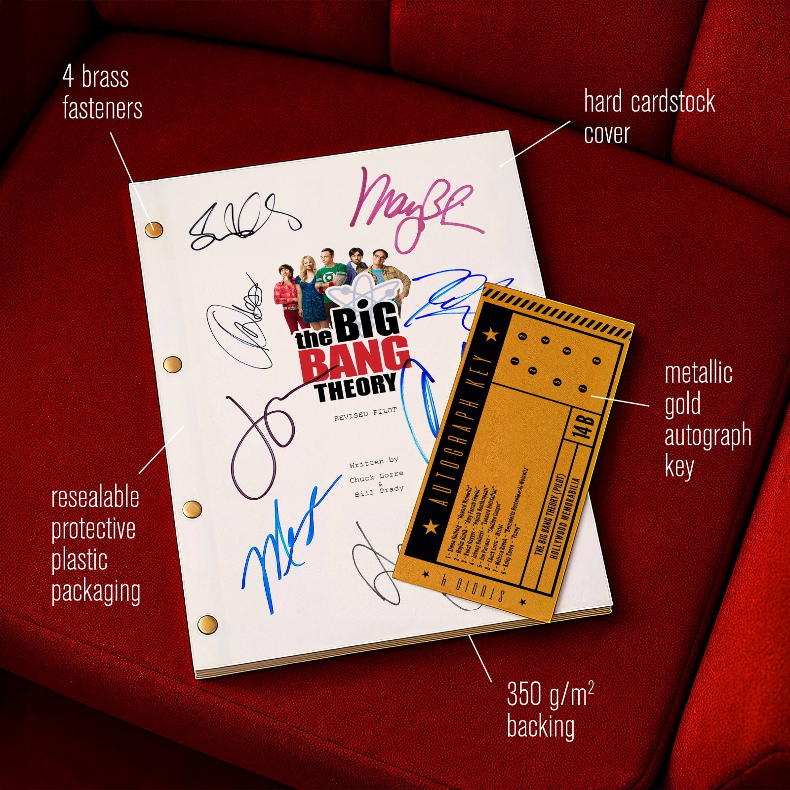 THE BIG BANG THEORY / Pilot (2007) Signed Movie Screenplay Script Autograph Gift
