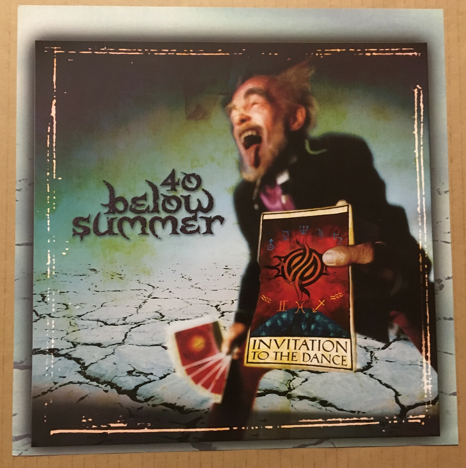40 BELOW SUMMER Rare PROMO POSTER FLAT on POSTER PAPER for 2001 CD MINT forty