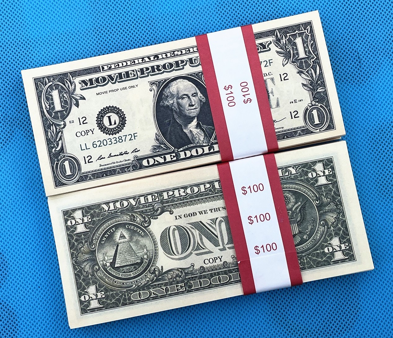 200 Pieces Of $1 Replica Fake Dollars Money Prop for Movies, Parties, Tik Tok