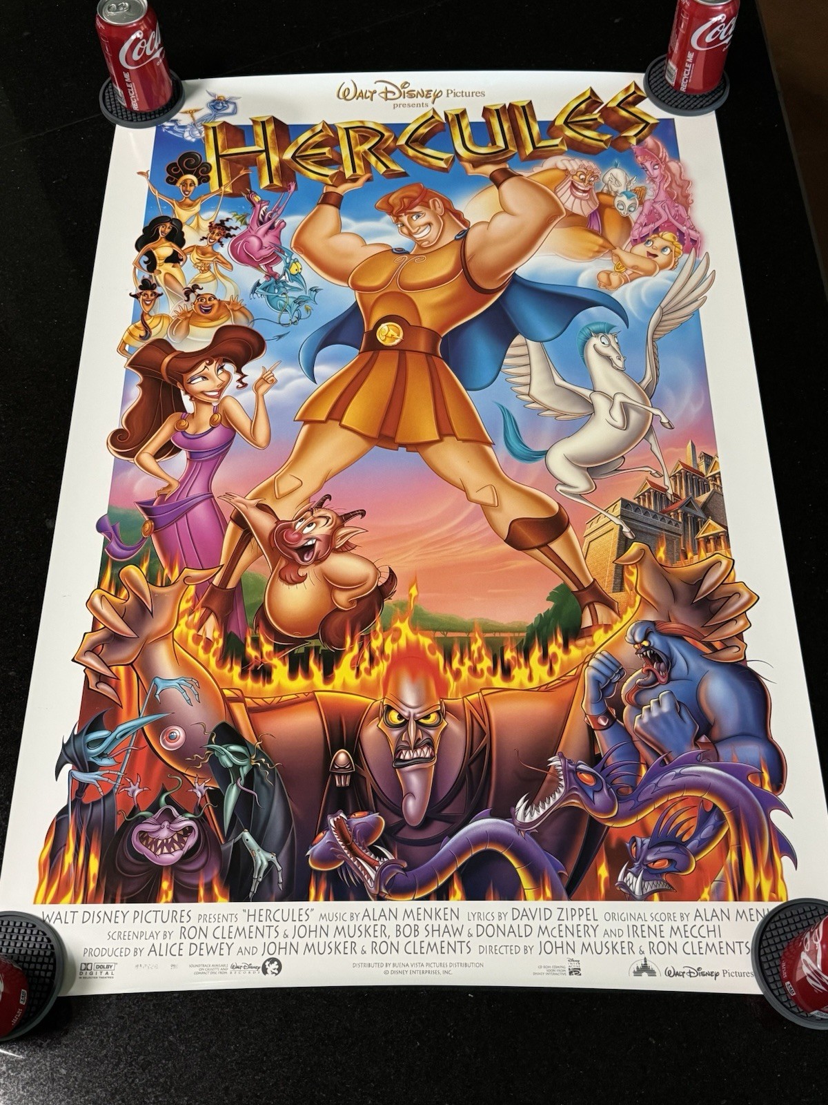 Vintage 1997 Disney Movie Poster – Hercules – DS One Sheet